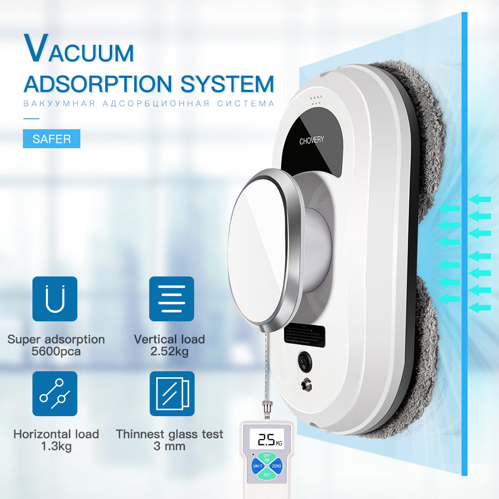 Maliben | Smart Robot Window Cleaner With Remote Control – Automatic Vacuuming And Cleaning Function