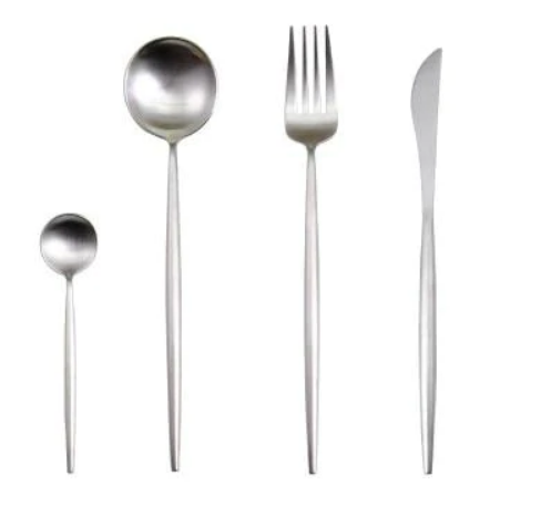 Maliben | Luxury 24-Piece Gold-Silver Cutlery Set For Stylish Table Setting