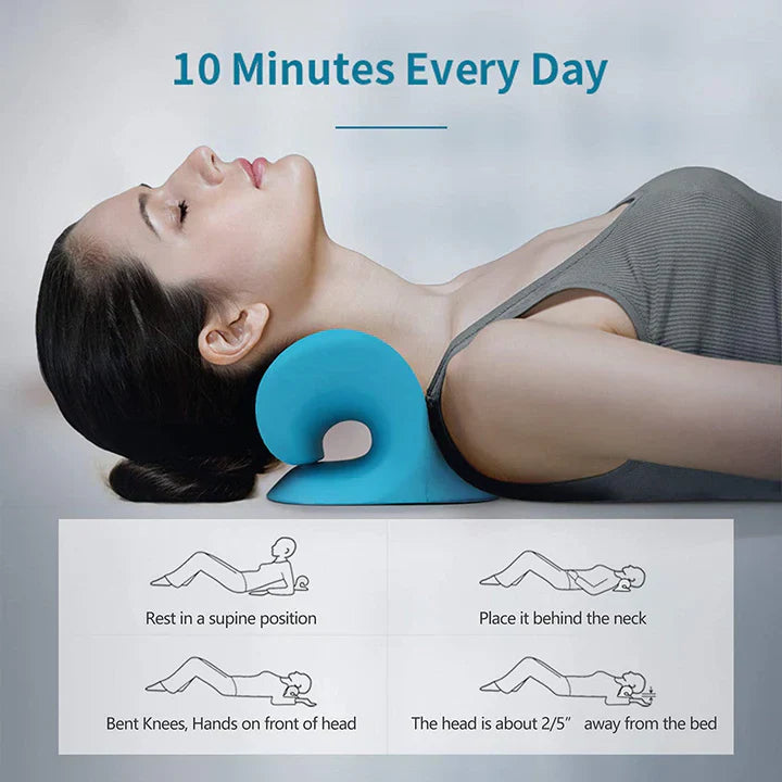 Maliben | Neck And Shoulder Stretch – Cervical Traction Pillow For Spinal Alignment And Massage