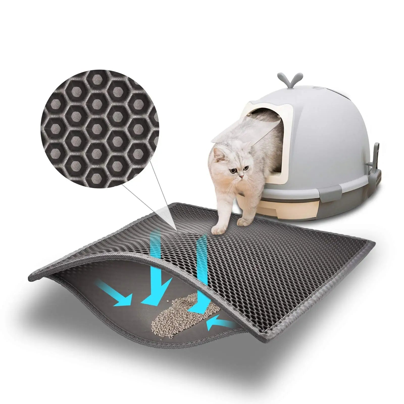 Maliben | Waterproof Double Layer Cat Litter Mat