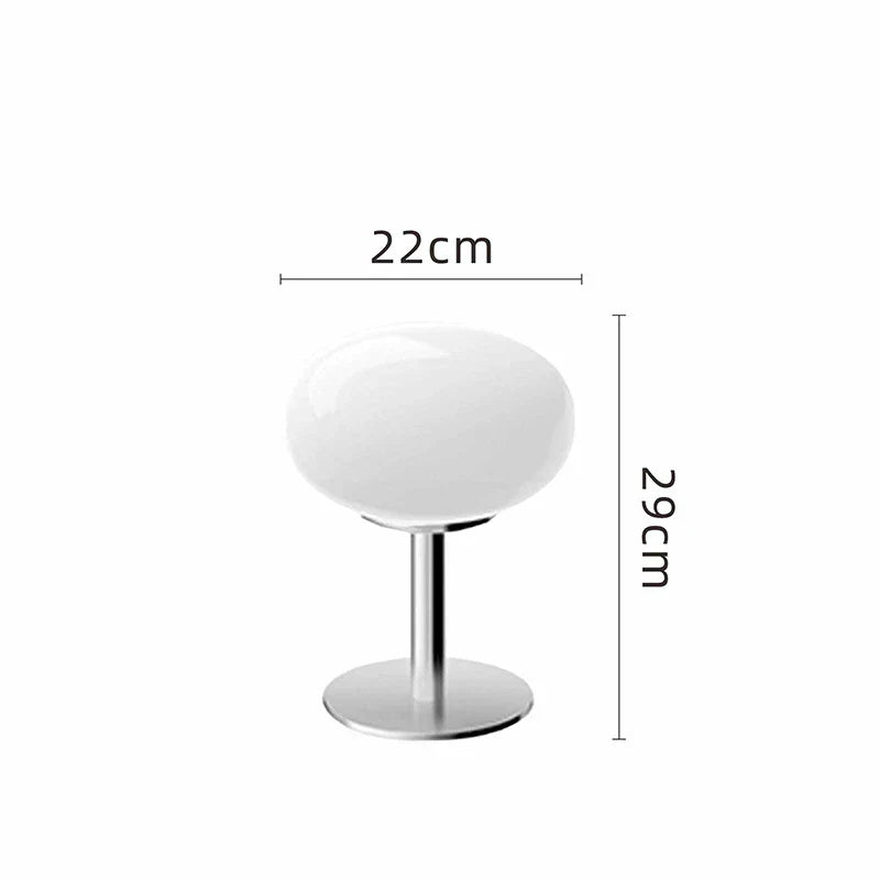Maliben | Designer Glass Table Lamp - Ambient Led Lamp For Bedroom And Study