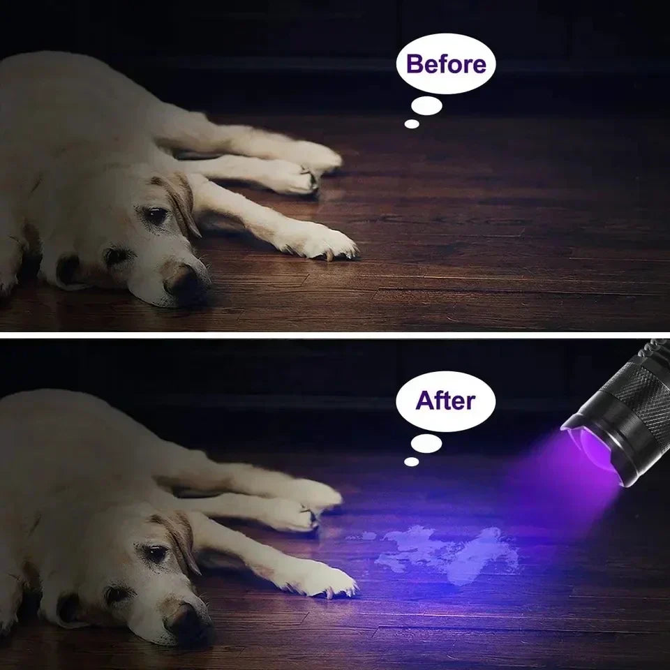Maliben | LED UV Flashlight - Ultraviolet Inspection Lamp for Pet Urine and Stain Detection