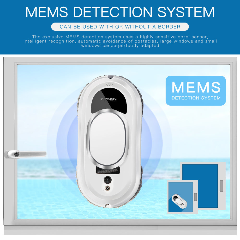 Maliben | Smart Robot Window Cleaner With Remote Control – Automatic Vacuuming And Cleaning Function