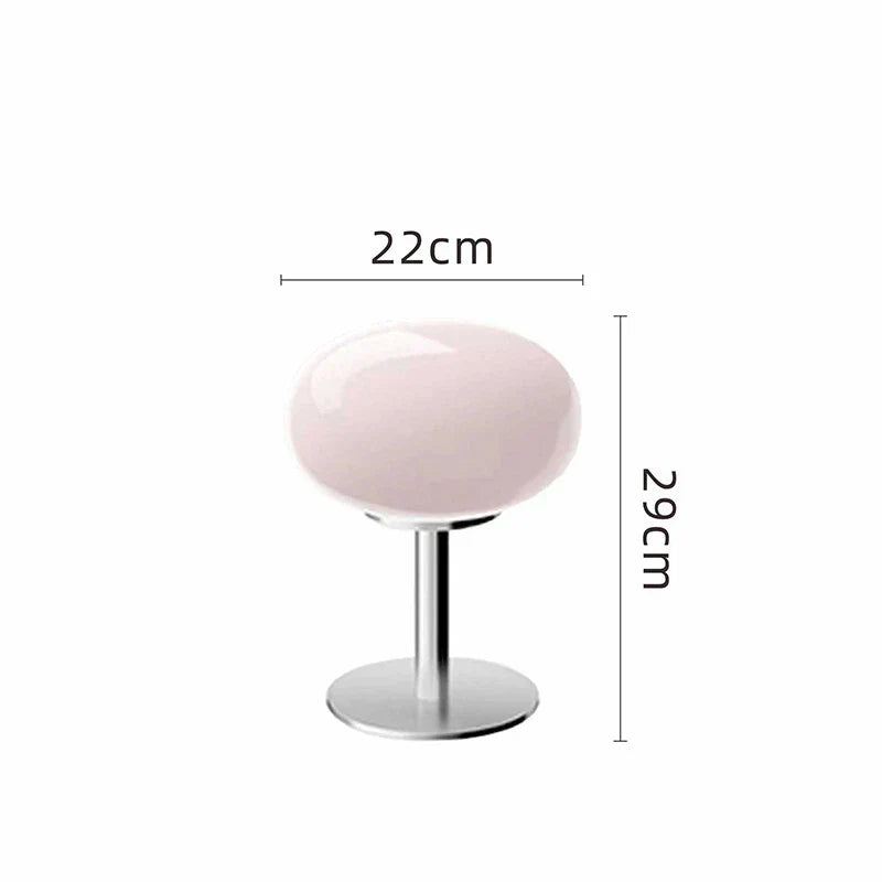 Maliben | Designer Glass Table Lamp - Ambient Led Lamp For Bedroom And Study