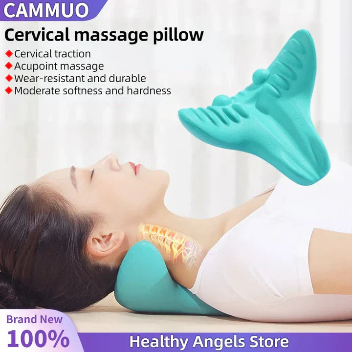 Maliben | Neck And Shoulder Stretch – Cervical Traction Pillow For Spinal Alignment And Massage