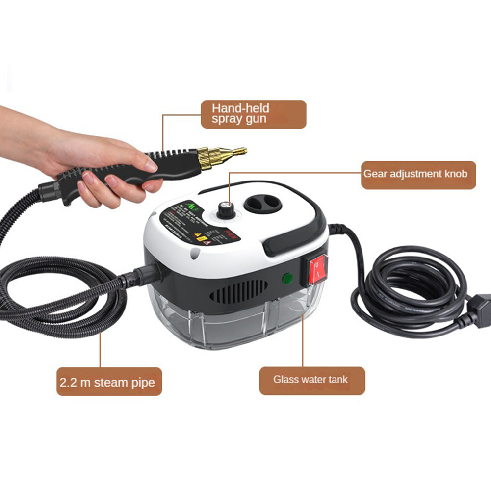 Maliben | 2500w High Pressure Steam Cleaner - 6 Settings For Home & Kitchen