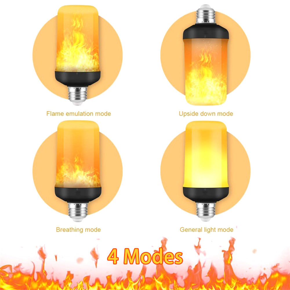 Maliben | Led Flame Light Party Lamp - 4 Modes Simulation Fire
