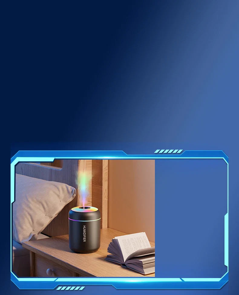 Maliben | Mini Air Humidifier With Aromatherapy - Usb Powered - Perfect For Car And Bedroom