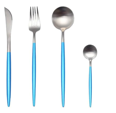 Maliben | Luxury 24-Piece Gold-Silver Cutlery Set For Stylish Table Setting