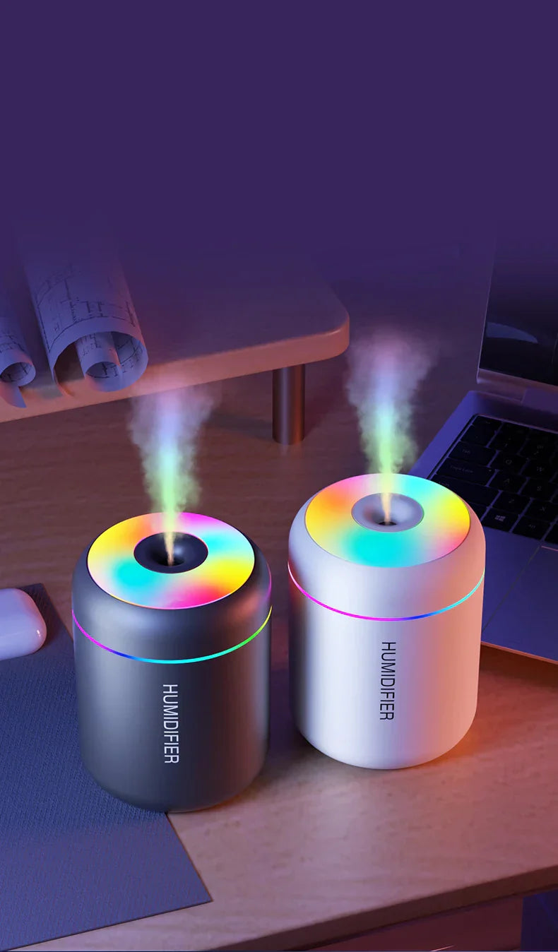 Maliben | Mini Air Humidifier With Aromatherapy - Usb Powered - Perfect For Car And Bedroom