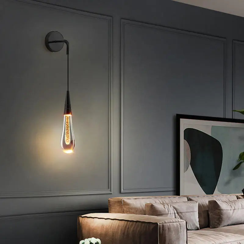 Maliben | Drop-Shaped Wall Lamp With Warm Glow - Solena