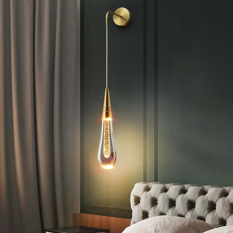 Maliben | Drop-Shaped Wall Lamp With Warm Glow - Solena