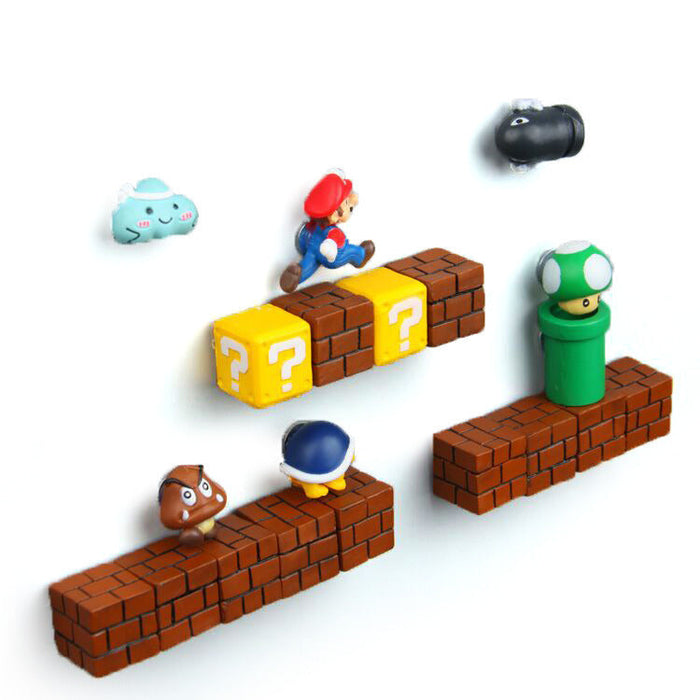 Maliben MarioMagnet Fridge Magnets — Super Mario Kitchen Decor