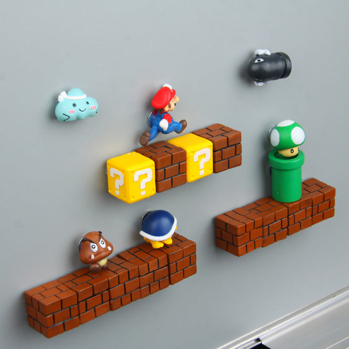 Maliben MarioMagnet Fridge Magnets — Super Mario Kitchen Decor