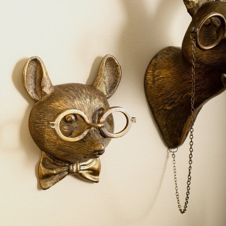 Maliben | Artbeest Animal Head Wall Decor – Hand-Painted Playful Figures Made Of Resin