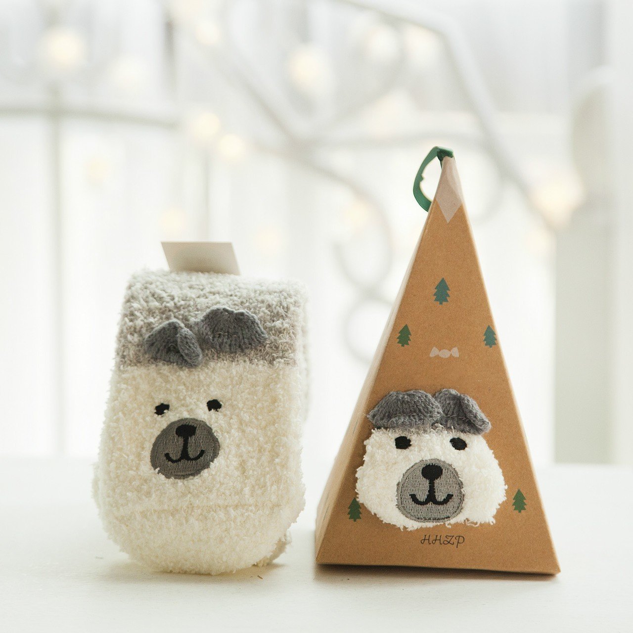 Maliben | Christmas Socks In Gift Box Design | Plush House & Cuddle Socks | Universal Size