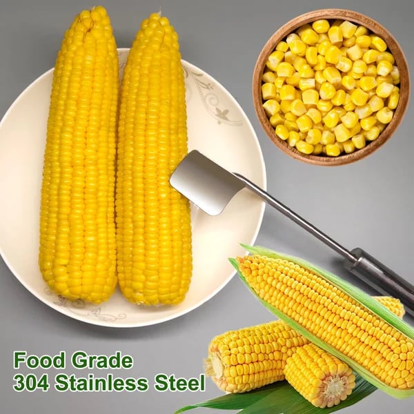 Maliben | Eptchn Long Handle Stainless Steel Corn Stripping Tool