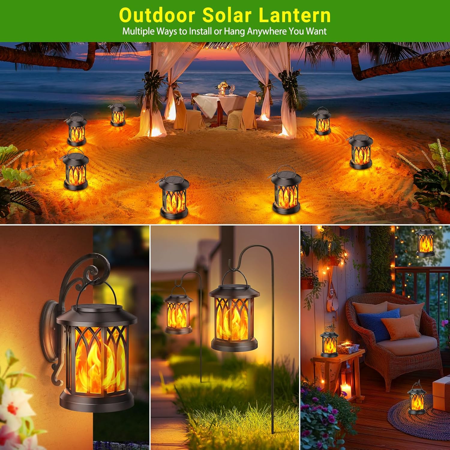 Maliben | Sun Power Flame Spell — Captivating, Risk-Free Flames For Magical Nights Outdoors