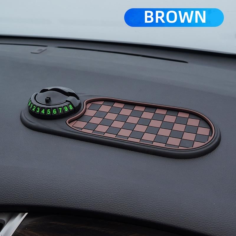 Maliben | Woyuosn Multifunction Car Mat With Phone Holder Hidden Number Plate