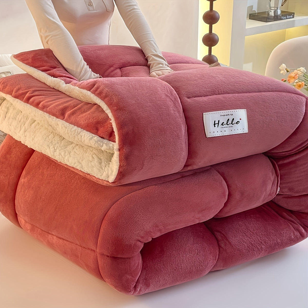 Maliben | Stylish Cabin Sherpa Fleece Duvet – Ultimate Comfort & Warmth