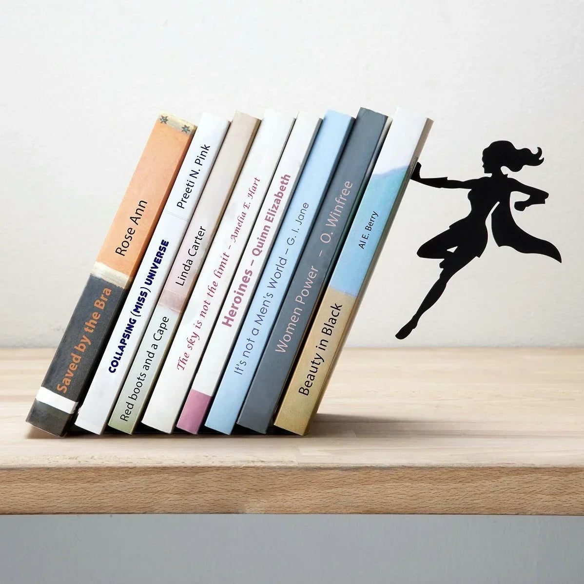 Maliben HeroHold Bookend — Modern Book Holder for Shelves