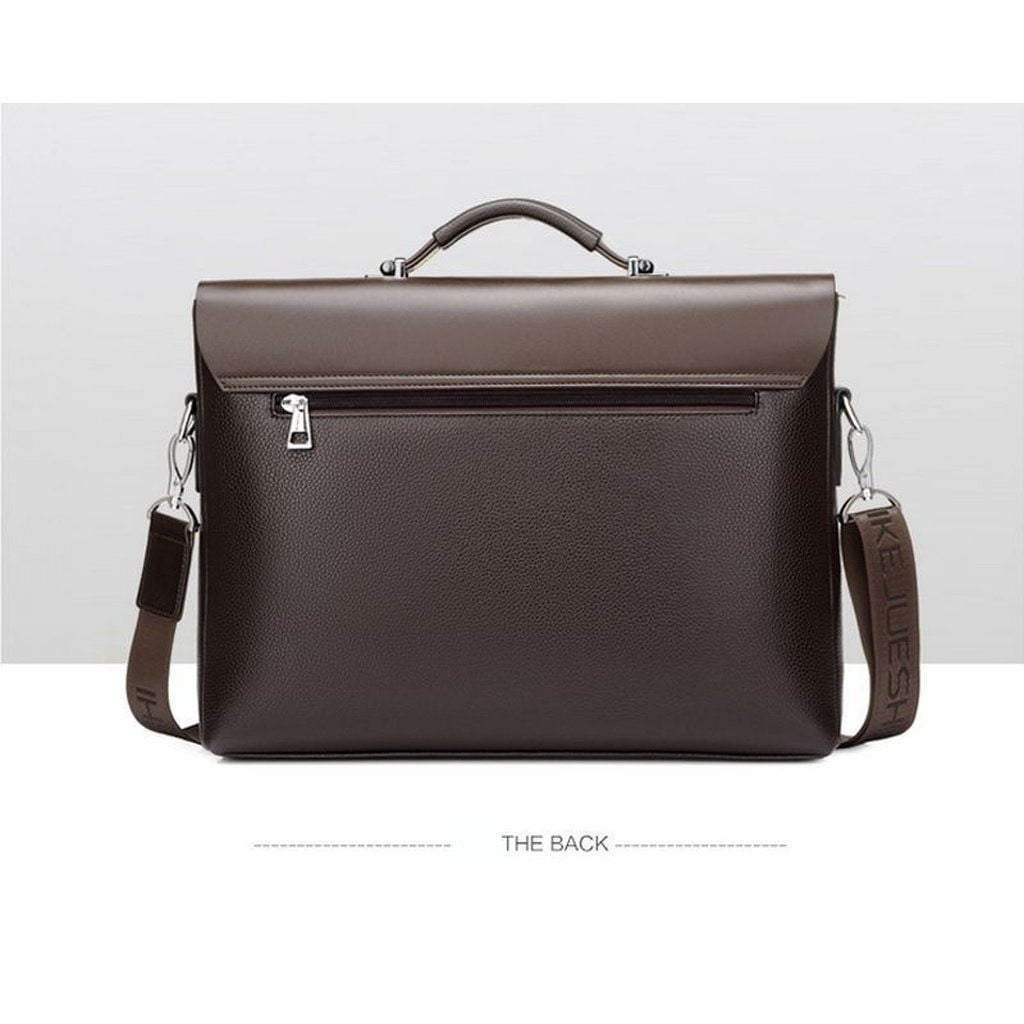 Maliben | New Business Mens Leather Briefcase