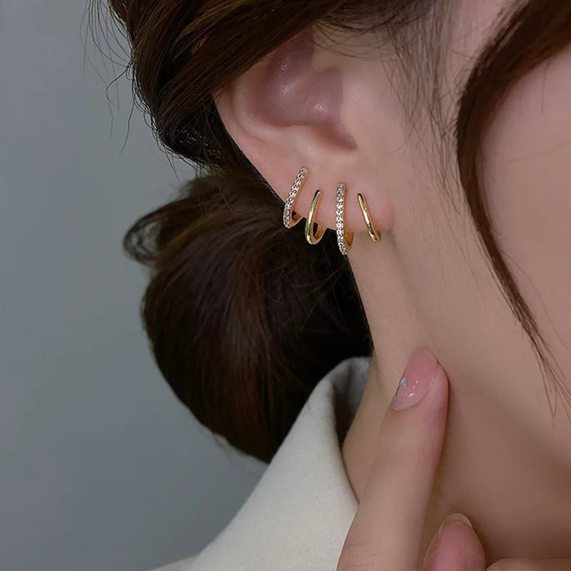 Maliben | Women’S Twist Earrings | Lightweight Statement Jewelry | Hypoallergenic Finish