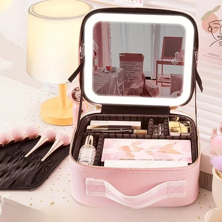 Maliben | Led Mirror Travel Makeup Organizer Bag