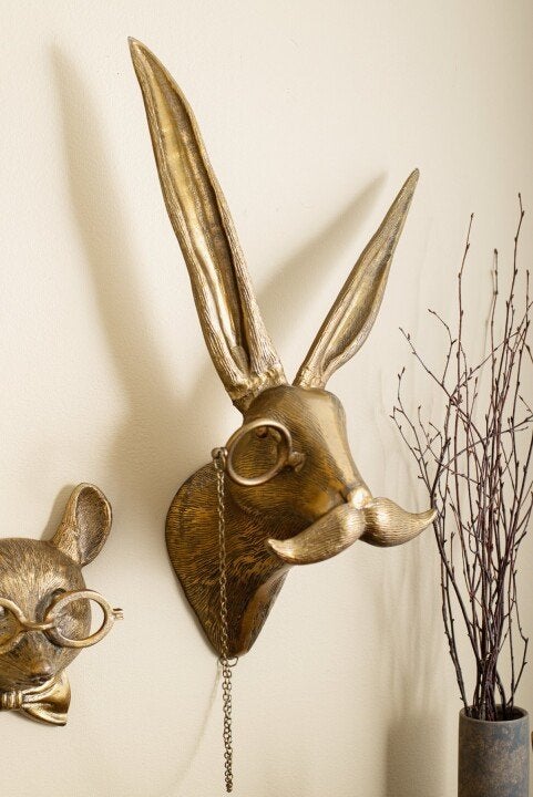 Maliben | Artbeest Animal Head Wall Decor – Hand-Painted Playful Figures Made Of Resin