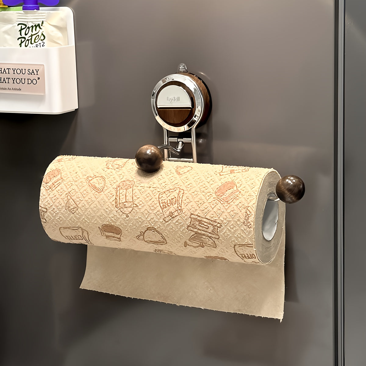 Maliben | Kitchengrip Roll Holder Stainless Steel Paper Towel Holder With Suction Cup