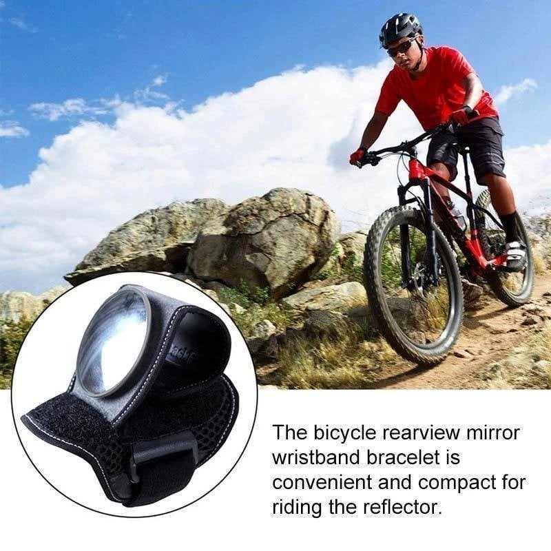 Maliben | Cycling Wrist Rearview Mirror | Wide-Angle Safety Accessory | Adjustable & Lightweight