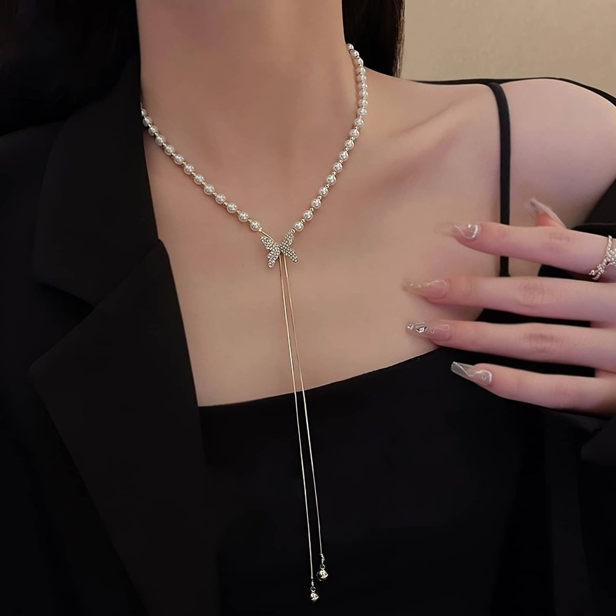 Maliben | Elegant Adjustable Butterfly Necklace