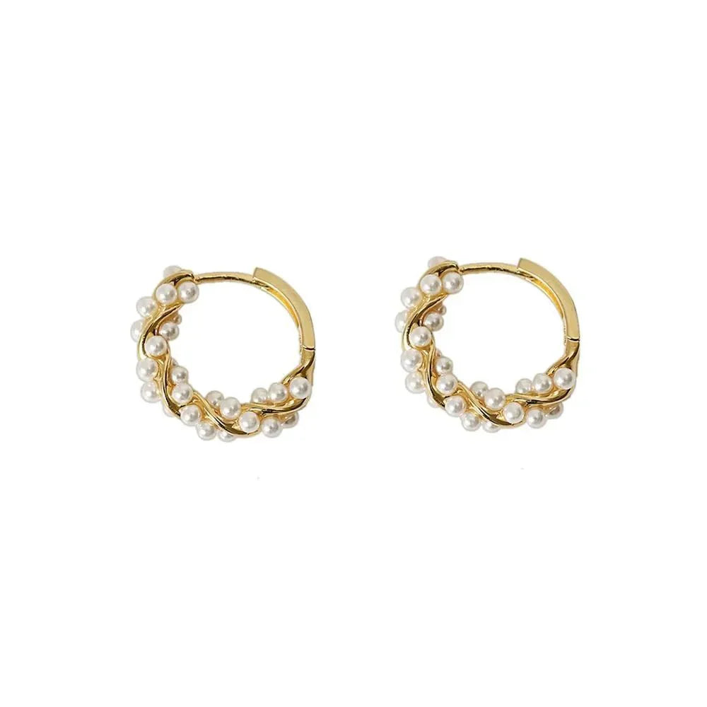 Maliben | Elegant Beaded Hoop Earrings