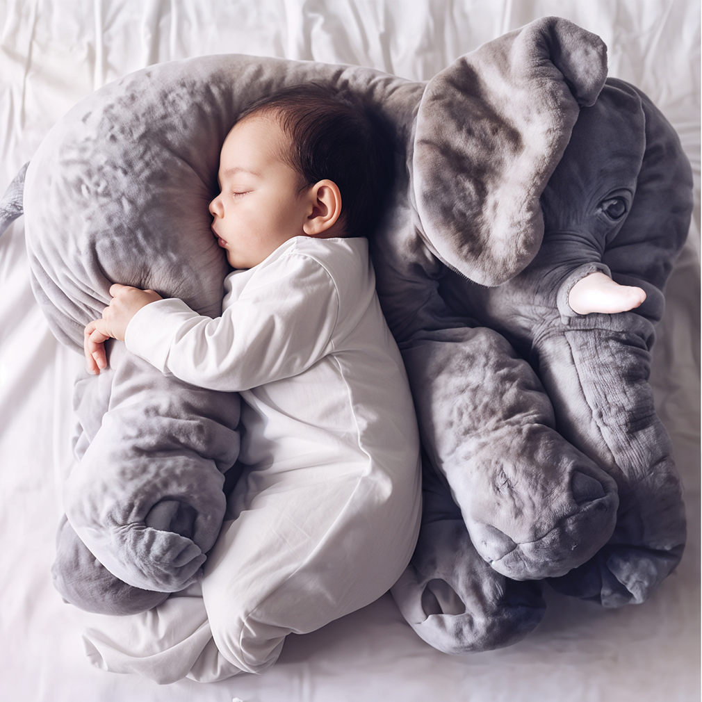 Maliben | Soft Elephant Cuddle Pillow | Ultra Soft Plush For Babies & Toddlers, Perfect For Naps And Relaxation