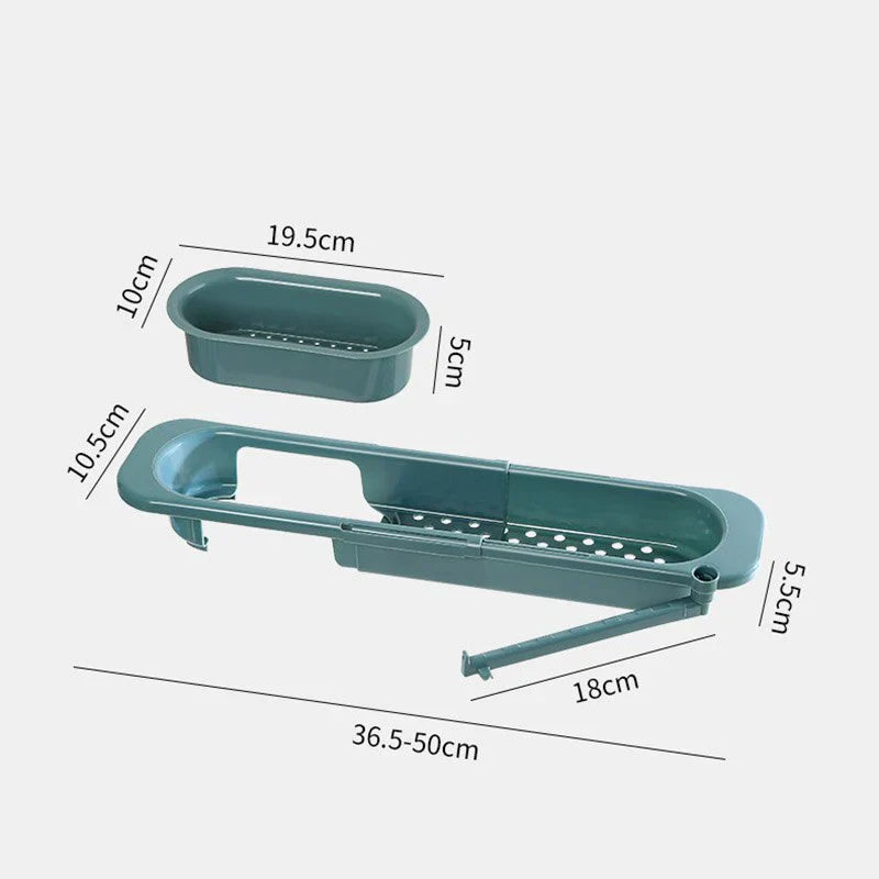 Maliben | Orgnivo Adjustable Sink Organizer | Telescopic Function | For Sponges & Cloths | Ventilated & Hygienic