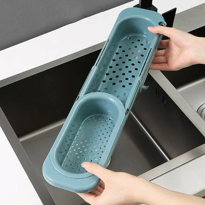 Maliben | Orgnivo Adjustable Sink Organizer | Telescopic Function | For Sponges & Cloths | Ventilated & Hygienic