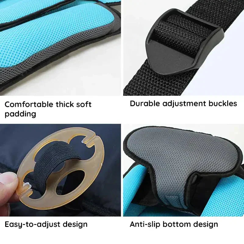 Maliben Travel Car Seat Portable Toddler Booster Safety Compact Harness Foldable