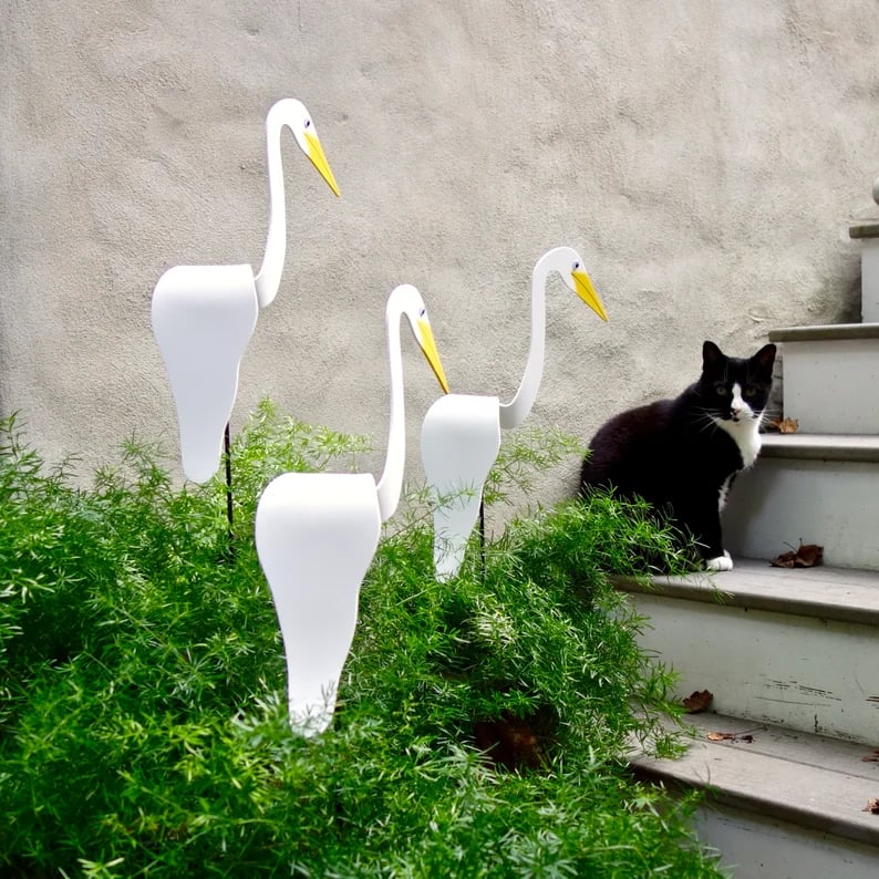 Maliben | Swirl Flamingo Garden Decoration