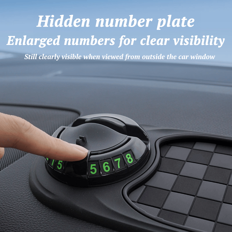 Maliben | Woyuosn Multifunction Car Mat With Phone Holder Hidden Number Plate