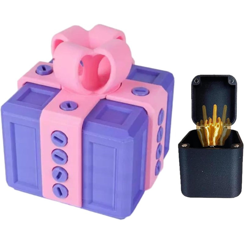 Maliben | Surprise Prank Gift Box Funny Middle Finger Switch Prank Toy