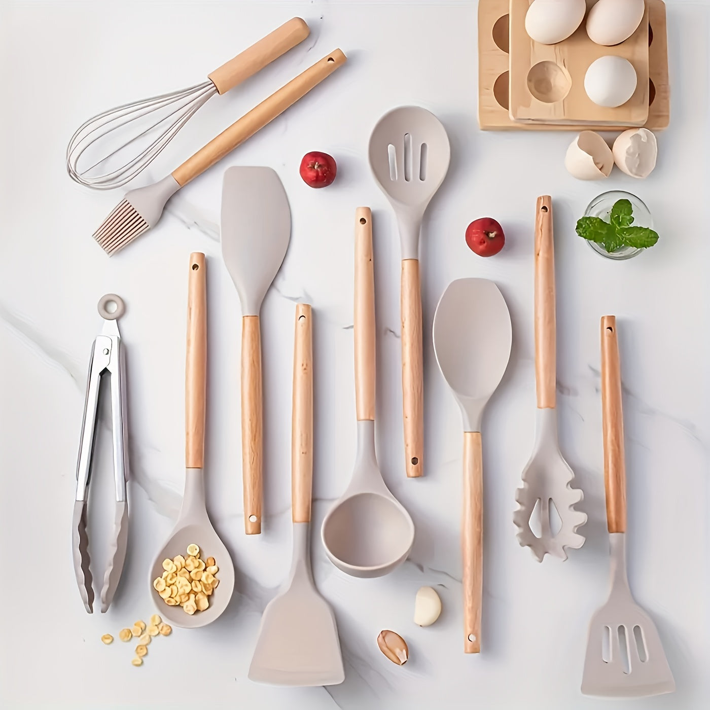 Maliben | Silicone Kitchen Tools Set – Heat Resistant and Scratch Resistant