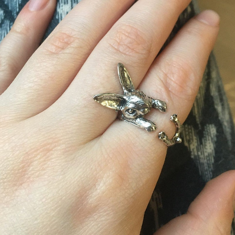 Maliben | Women’S Vintage Cat Ring | Adjustable Animal Knuckle Band | Zinc Alloy Fashion Jewelry For Daily & Party Wear