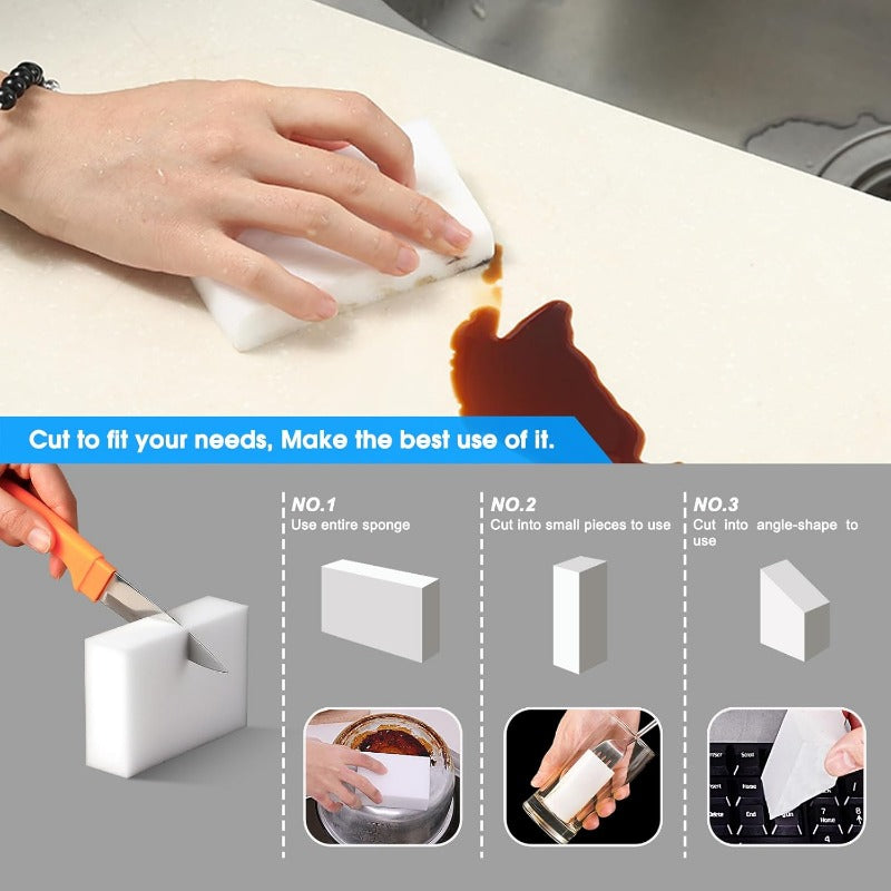 Maliben | High-Density Melamine Cleaning Sponges