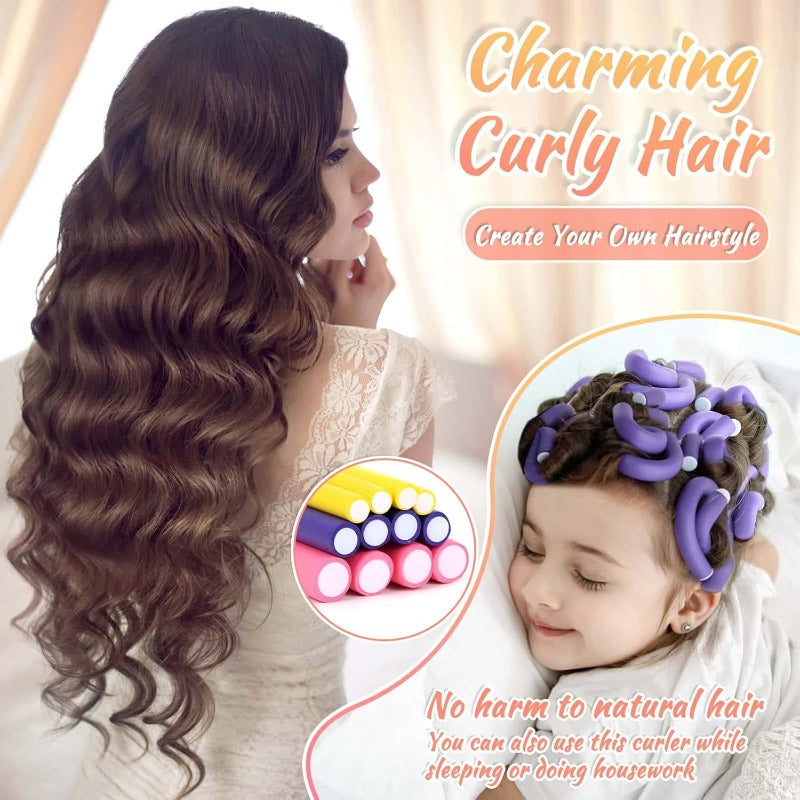 Maliben | No-Heat Curling Rods Set