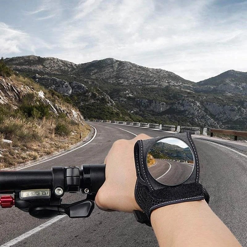 Maliben | Cycling Wrist Rearview Mirror | Wide-Angle Safety Accessory | Adjustable & Lightweight