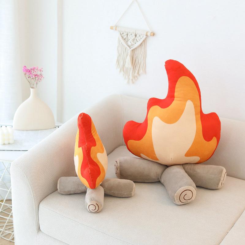 Maliben | Fire Plush Decorative Pillow
