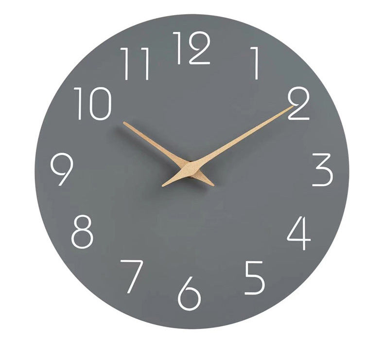 Maliben | Simple Colored Silent Wall Clock 12 Inch