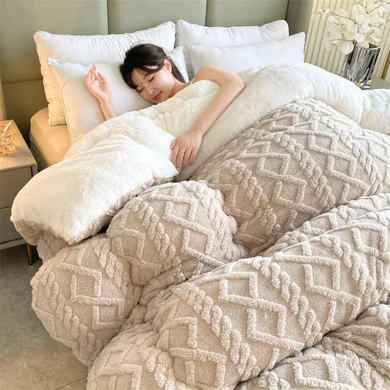 Maliben | Serenesleep Winter Duvet Cover - Luxury Cashmere Fleece Duvet For Ultimate Winter Comfort