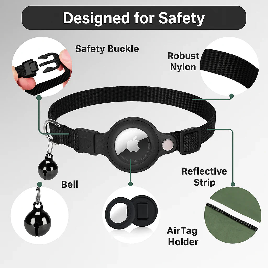 Maliben | FELITRACK – Cat GPS Tracker Collar with Reflective Design