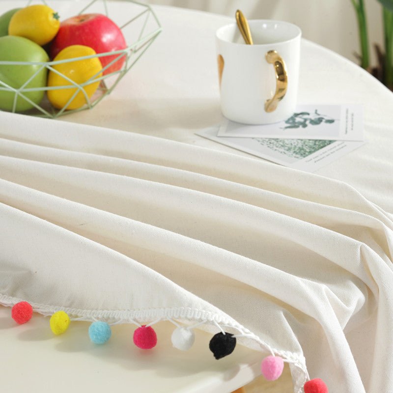 Maliben | Fiesta White Tablecloth